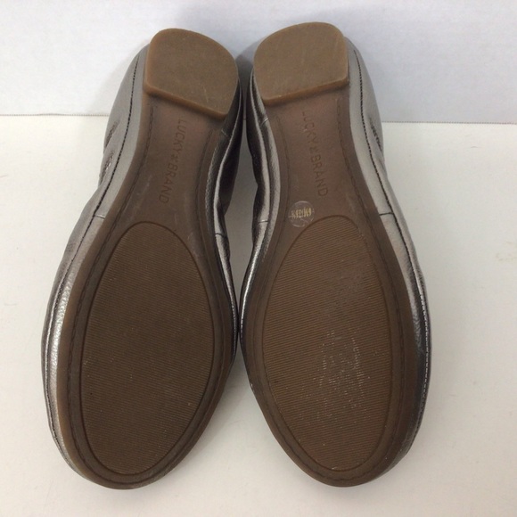 Lucky Brand Silver Echo2 Ballet Flats, 6M - Picture 6 of 9
